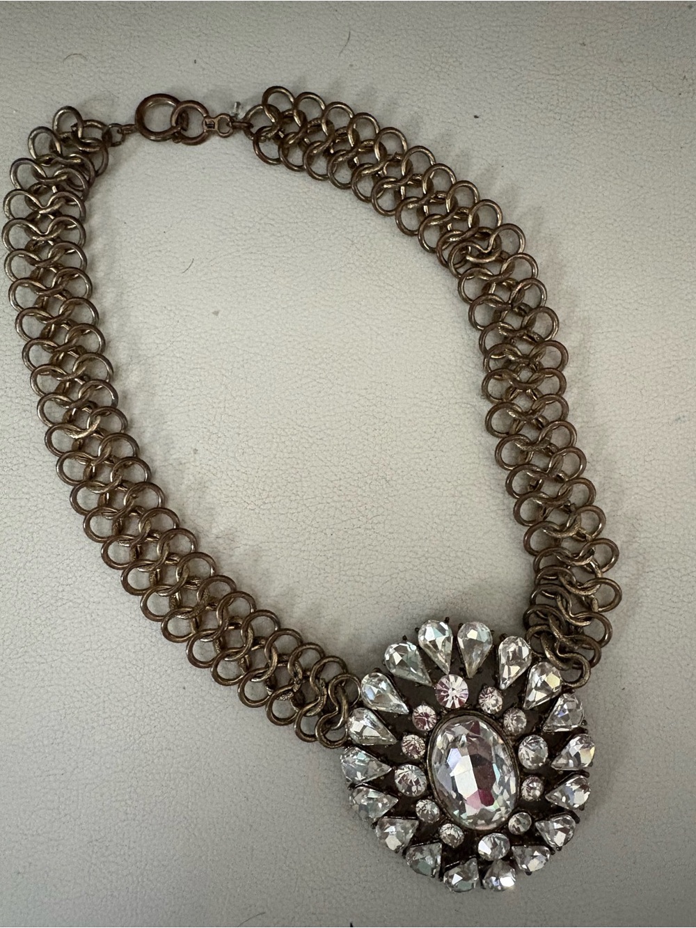 STUNNING J.Crew Factory Crystal Wing Statement Necklace